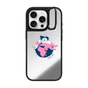 iPhone 16 Pro Mirror Ring Stand Case MagSafe Compatible LONG DISTANCE RELATIONSHIP