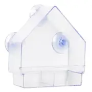 Hanging Birdhouse Hummingbird Feeder Clear Window Bird Feeder Suction Cup