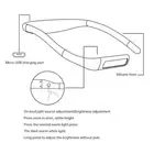Neck Reading Light Rechargeable Book Light With 3 Color Adjustable White New