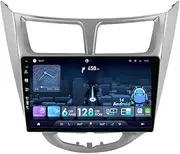 6G+128G Car GPS Navigation Stereo for Hyundai Accent Verna Solaris Android Double Din Head Unit Carplay WiFi BT DSP Camera Mic USB FM AM SWC IPS 9inch