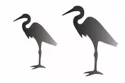 Stencil Joanie Wetland Birds 4", 5" Egret Heron Water Rustic Outdoor DIY Signs