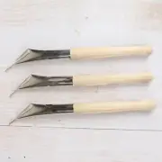 3Pcs Pottery Batik Printing Pen Drawing On Fabric Cloth Beech And Clay
