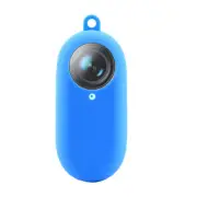 Silicone Black/Blue Protective Cover Anti-Shake Case for Insta360 GO 2 Camera b
