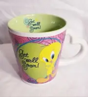 Warner Bros. New Tweety Bird Heart Handle Get Well Soon mug/cup