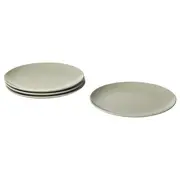 FÄRGKLAR plate, matt green, 26 cm