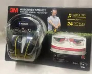3M Worktunes Connect Wireless Hearing Protector And Safety Eyewear New
