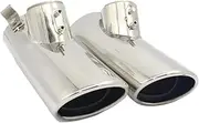 Exhaust Tail Pipe For Benz Class S W220 S300 S320 S350 1 Pair Stainless Steel Exhaust Pipe Muffler Tailpipe Muffler Tip Accessories Car Styling Exhaust Tip