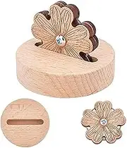 Flower Power Thread Cutters Quilting, Quilting Thread Cutter Tool Flower Daisy, Wooden Rotary Cutting Tool, Sewing Tabletop Blade Saver Yarn with Anti-Slip (1)