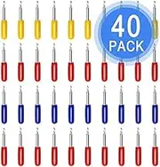 40 PCS 3rd Party Accessory Blades for Cricut Explore Air 2, Replacement Cutting Blades, 20P 45 Degree Blade, 10P 30 Degree Replacement Blade, 10P 60 Degree Deep Blades