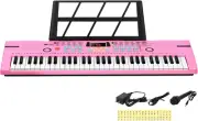 61 Keys Keyboard Piano, Kids Piano Keyboard with UL Adapter, Stand, Built-In Spe