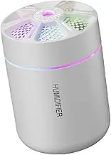 VFUKSDS Compact Humidifier with Essential Oil Diffuser And Colorful Light for Home, White