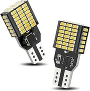 Jewkot 2 PCS Car T15 LED Reversing Light, W16W 912 921 3014-60SMD High Power Decoding Light Bulb, Waterproof and Efficient Heat Dissipation Bulb, Universal for Cars Plug and Play Light Bulb (White)