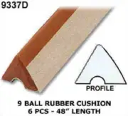9 Ball Table CUSHION RUBBER - 6 Pce - 8' Table