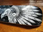Backbone Skateboard Deck Indian Eagle Skull Usa