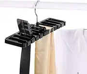 Belt Hanger Rack Holder 10 Slot Tie Belt Scarf Rack Holder Organizer for Closet Wardrobe Storage Space Saver 360 Degree Rotating(Black)