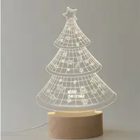 在飛比找PChome24h購物優惠-北歐3D立體 USB LED創意小夜燈-聖誕樹
