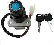 Ignition Switch for DT125RTZR125FZR400 Electric Door Lock Aluminum Alloy Universal Motorcycle Motorbike Ignition Switch Key Motorcycle Ignition Switch Lock