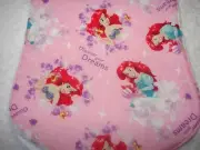 Ariel Discover Your Dreams Pink Burp Cloth Handmade