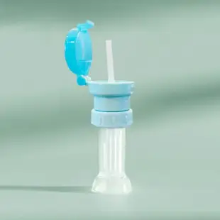 【Mimi baby】兒童防嗆飲水瓶蓋 3色可選附吸管(寶特瓶蓋)