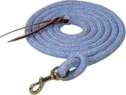 Weaver Leather Poly Cowboy Lead with Snap, 5/8" x 10', Light Purple/Light Blue/Light Green