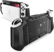 For Nintendo Switch OLED 2021, Mumba TPU Grip Case Dockable Protective Cover 7"
