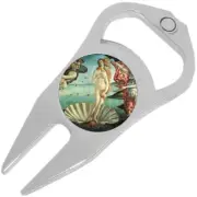 Birth of Venus Golf Ball Marker Divot Repair Tool Bottle Opener