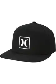 HURLEY BLACK HAT M OUTLINE FLEX HAT HNHM0010 010