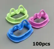 100pcs Dental Ortho Lip Cheek Retractor Expand Silicone Rubber Mouth Prop Opener