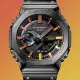 【CASIO 卡西歐】G-SHOCK 彩虹 絢麗色彩 八角金屬雙顯錶(GM-B2100BPC-1A)