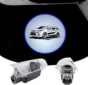 akarin 2PCS LED Car Door Projector Courtesy Lights Ghost Shadow Welcome Lamp Compatible with sienna 2021-present Accessories (sienna 2021-present)