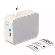 P15 Thermal Label Maker Grey Printer Bluetooth Portable Sticker + 3 Rolls White
