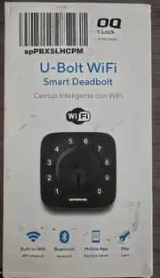 ULTRALOQ Smart Lock, Built-in WiFi Smart Deadbolt, Remote Control, U-Bolt Door