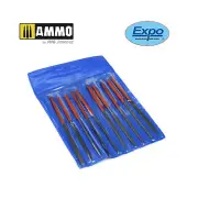 AMMO Modelling Supply 10 Piece Mini File Set 2 x 100MM in Wallet New