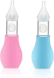 Toyvian Silicone Nasal Safe Mucus Remover for Boy Girl Snot Vacuum Cleaner with Storage Box Easy to Clean Gentle Nostrils for Newborns and Blue