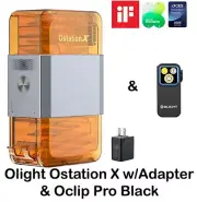 Olight Ostation X 3-in-1 AA Battery Charger w/Adapter & Oclip Pro Black