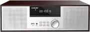 Micro HiFi System CD Player 40W Stereo Mini, FM/Bluetooth High Res Sound Wooden