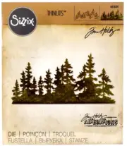 Forest Shadows Tree Sizzix Thinlits Thin Metal Die Set Tim Holtz 661604 NEW!