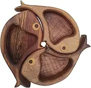 Fish-Shaped Charcuterie Platter, Oceans Theme Serving Board for Cheese, Meat and Fruit, Nautical Wooden Parties Aperitif Serving Tray, Home Decor Charcuterie Platter for Seafood Lovers, Entertainers