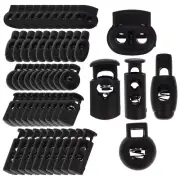 100PCS End Shoe Clothing Cord Lock Cord Locks Lace Locks for Shoelace Pants Rope