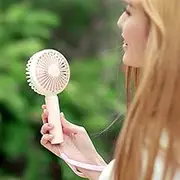 Repelltopse YHM Mini DC 5V USB Rechargeable Aromatherapy Cooling Handheld Fan, 3 Speeds (Pink) (Color : Pink)