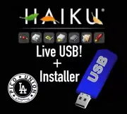 Haiku OS Live USB & Installer BEOS Reboot Open Source Modern Unique 64Bit