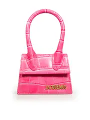 Pink Leather Embossed Le Chiquito Bag