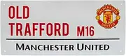 MUFC Official Manchester Utd Stadium Metal Street Sign (40cm x 18cm)