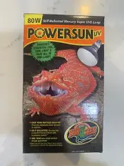 Zoo Med PowerSun UV Mercury Vapor UVB Lamp -Reptile 80 watt