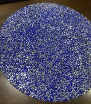 SPARKLES NEW!!! COBALT BLUE SILVER Placemat LUX EASTER 4th Party GORGEOUS!