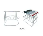SMARTLINK 2Tier Corner Organizer White Powder Coating Space Saving Storage Solution for Home Office