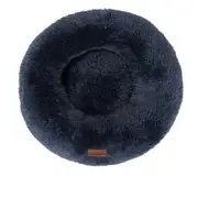 YES4PETS Large Round Calming Plush Cat Dog Bed Large Comfy Puppy Fluffy 70x70x21cm