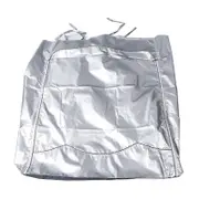 Universal Waterproof and Sunproof Silver Coated Oxford Fabric Washing Machine Cover Zipper Design with Floral Edge Extra Large Size 69x80x98cm for Fro