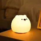 Silicone Bear Night Light Cartoon Bedside Light Sleeping Lamp Christmas