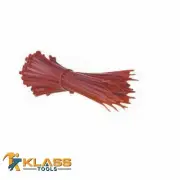 7" x 3 mm Heavy Duty Red Zip Ties, Cable Ties
